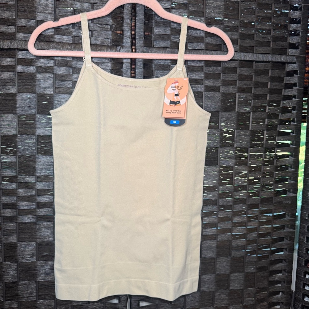 Shapermint All Day Scoop Neck Cami NWT Size XL in Chai
